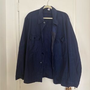Vintage French Workwear Utility Jacket